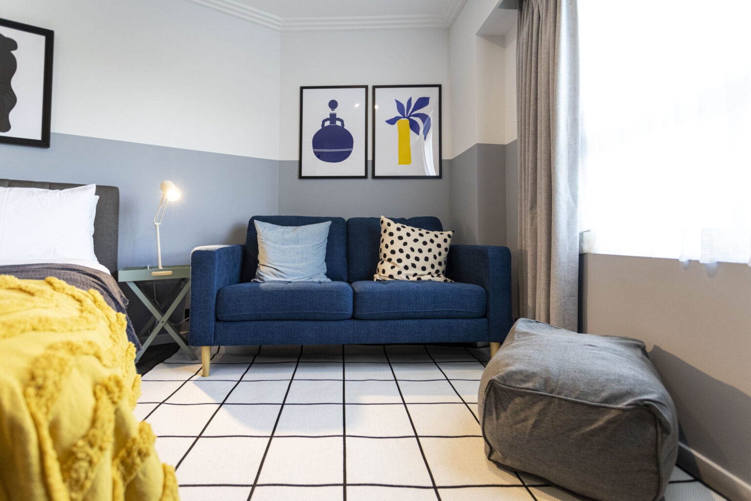 Serviced apartment living area, Crows Nest